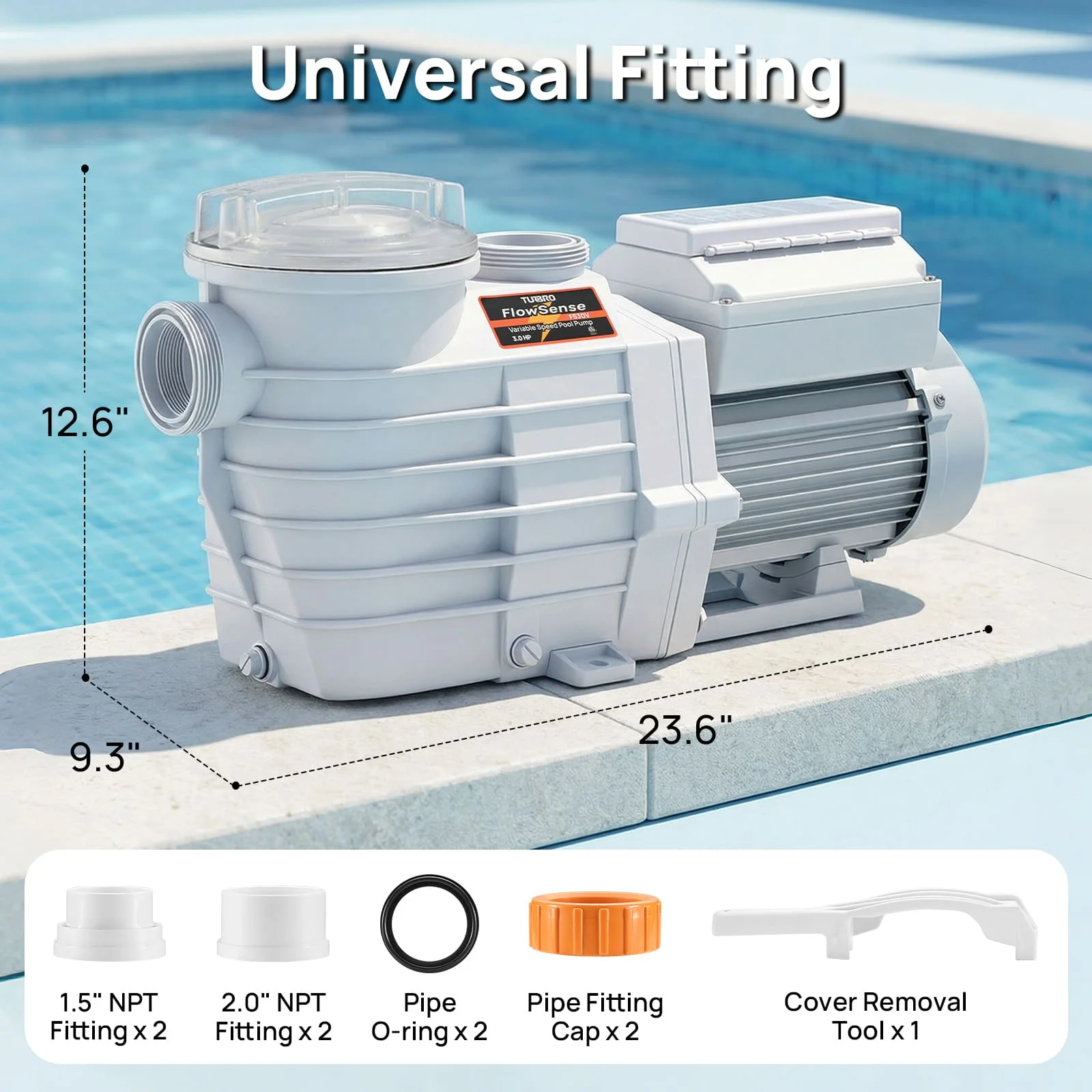 FlowSense Variable Speed Pool Pump, In/Above-Ground — image 3