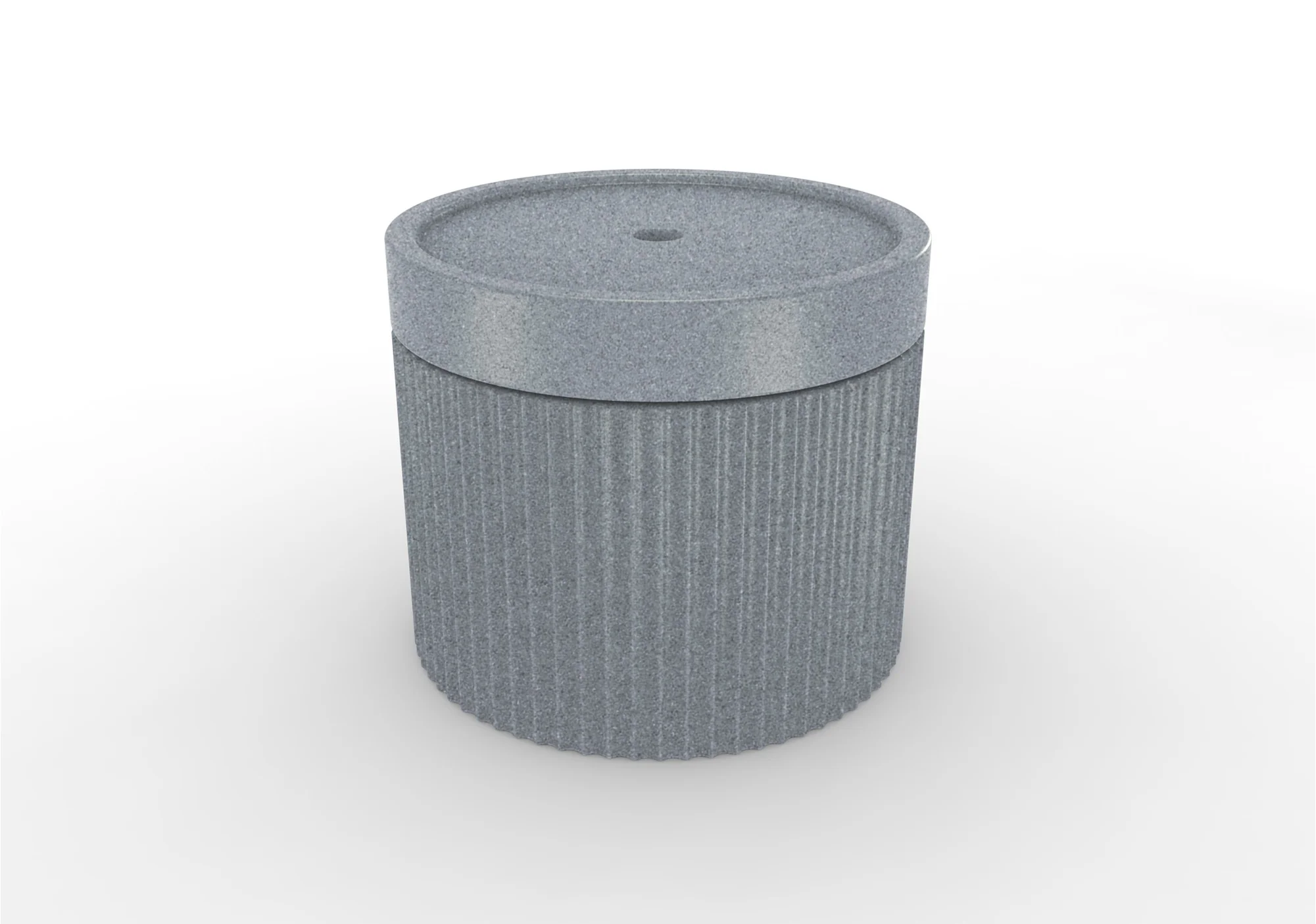 TenJam Ripple Wide Table - Gray Granite — image 3