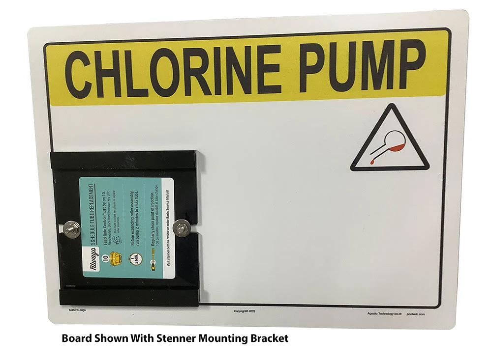 Stenner Chlorine Pump Mounting Board — image 2