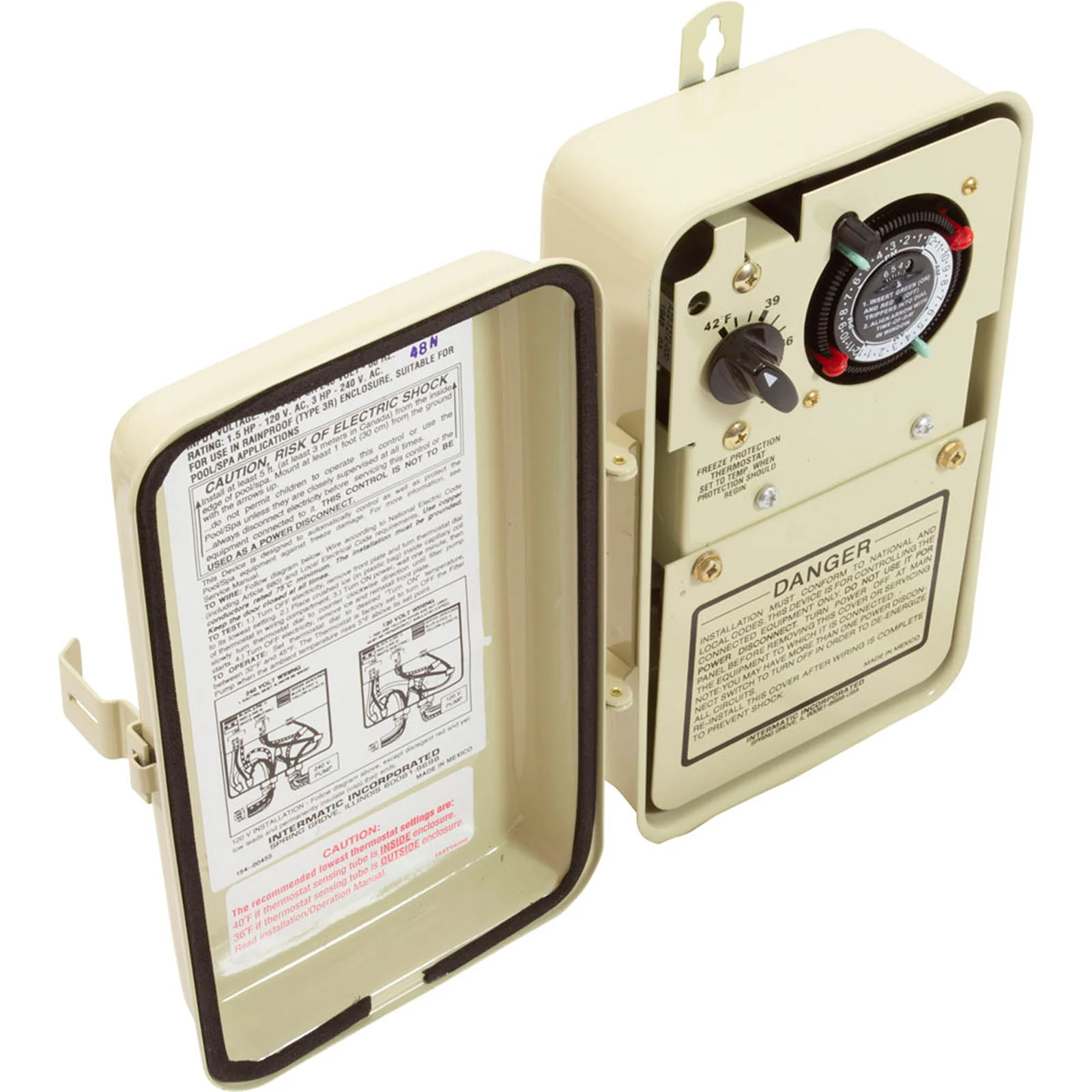 Timer W/Thermostat, Rainproof Enclosure, 120v/240v — image 3