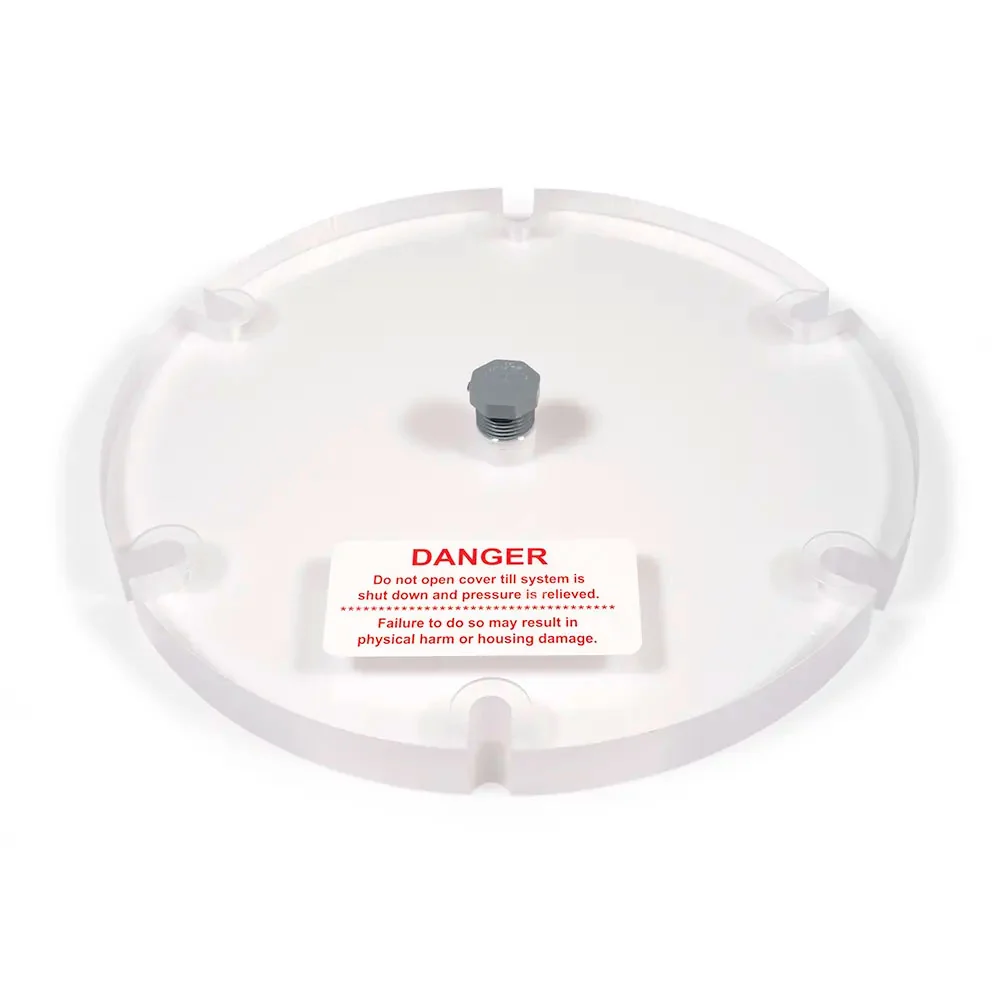 Strainer SW/RSW Clear Acrylic Cover - Side Vent - 8 Inch Strainers - Post-2015