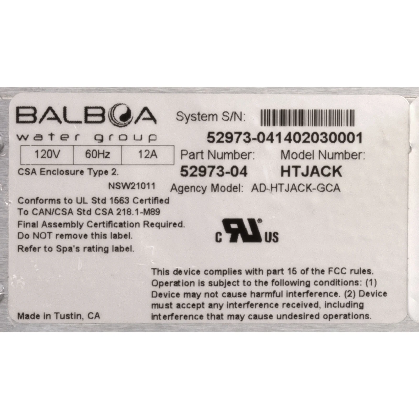 Control, BWG Heat Jacket System, 115v, 15A GFCI Cord — image 3