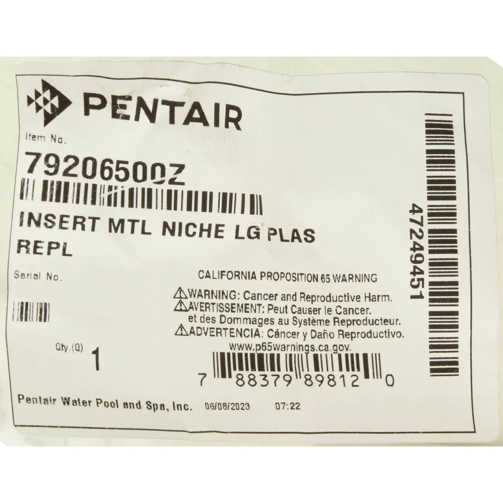 Large Metal Insert, Penair Plastic Concrete Niche — image 3