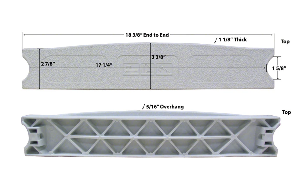 Plastic Econoline Ladder 2-Tread Kit With Hardware - 17.25 Inch Width — image 3