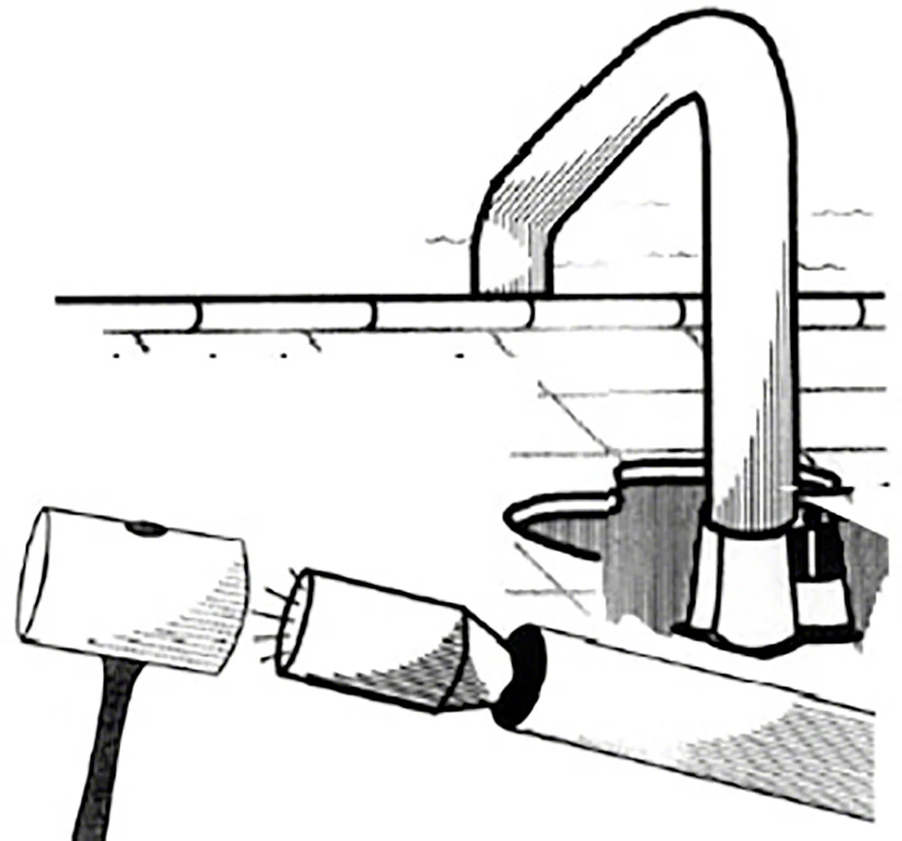 Hand Rail Stabilizing Plug 1.90 Inch - Aluminum — image 2
