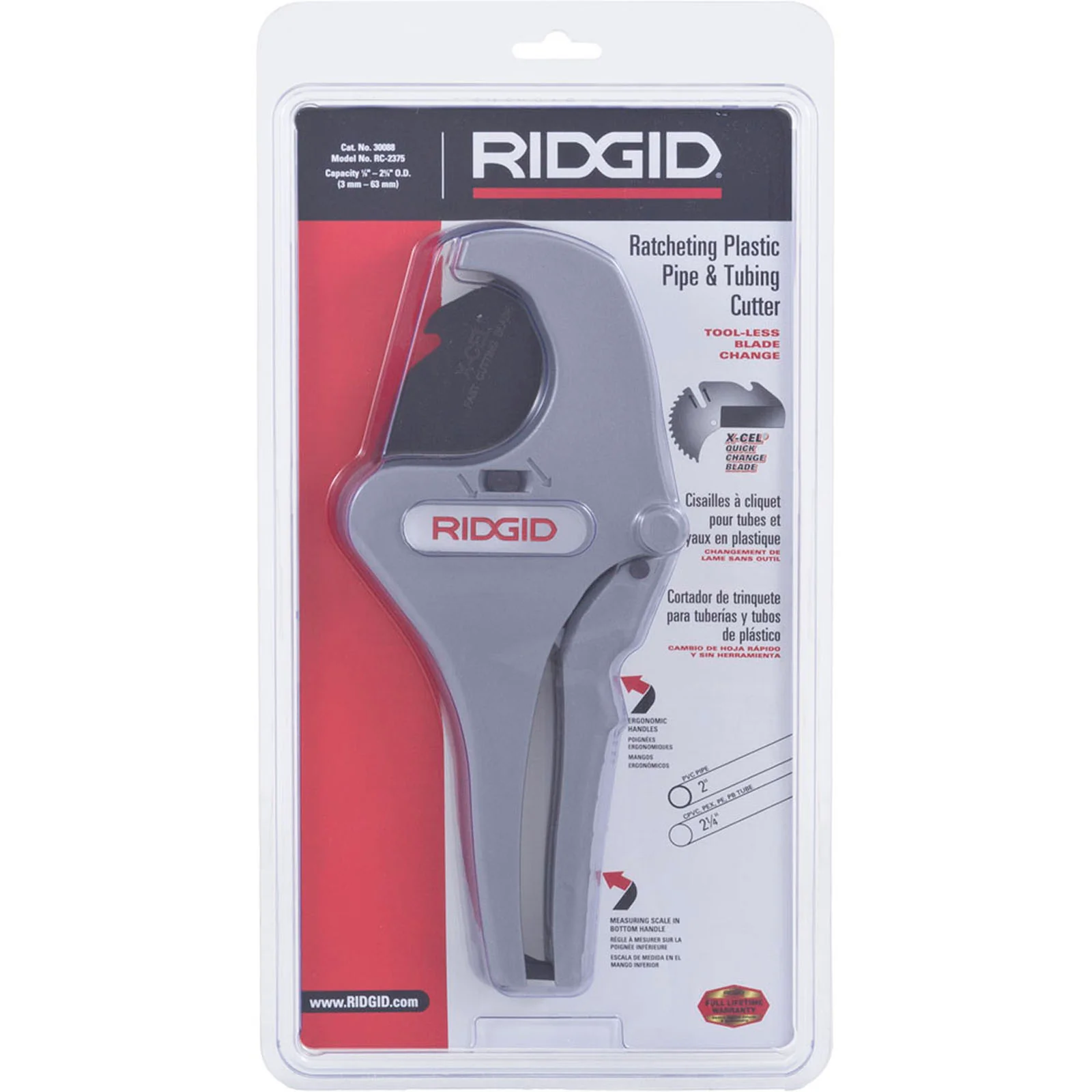 Tool, Ridgid, PVC Pipe Cutter, Large, 2" — image 3