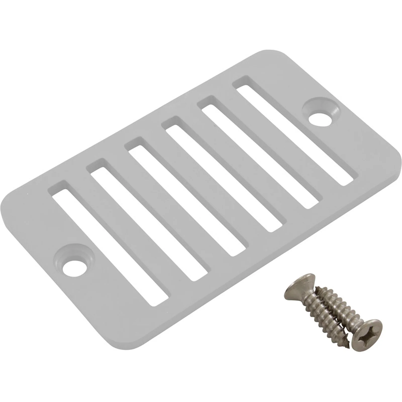 Rectangular Grate W/ Screws(Wh) — image 2