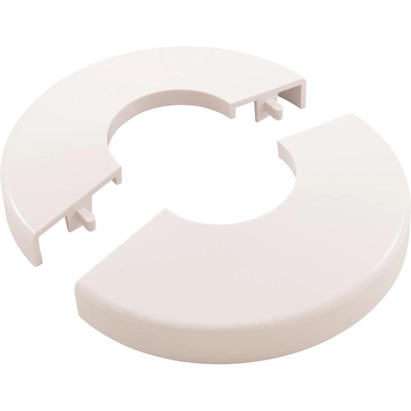 Pool Ladder Escutcheon, Clip On, White