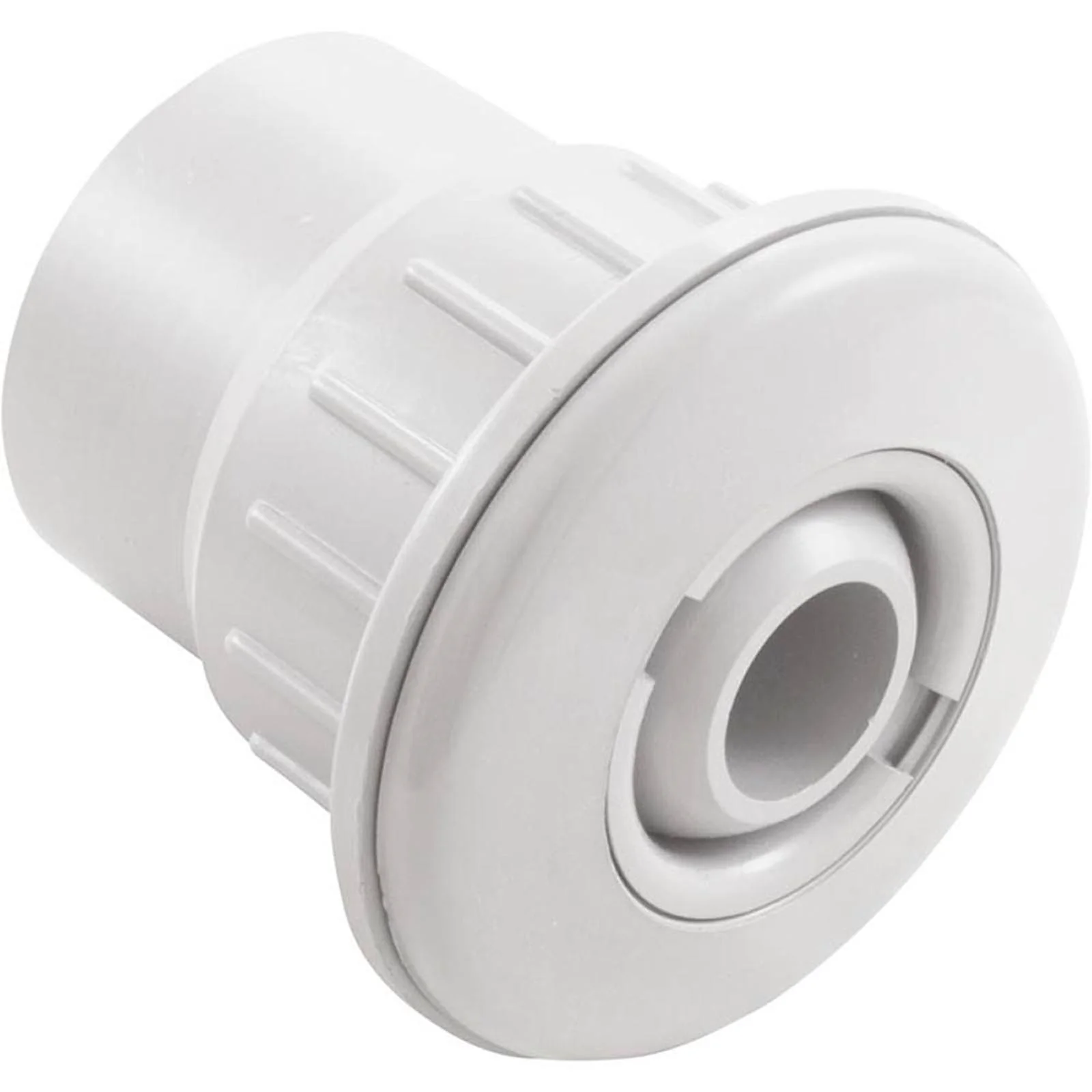 Fiberglass Wall Fitting With Eyeball, White — image 2