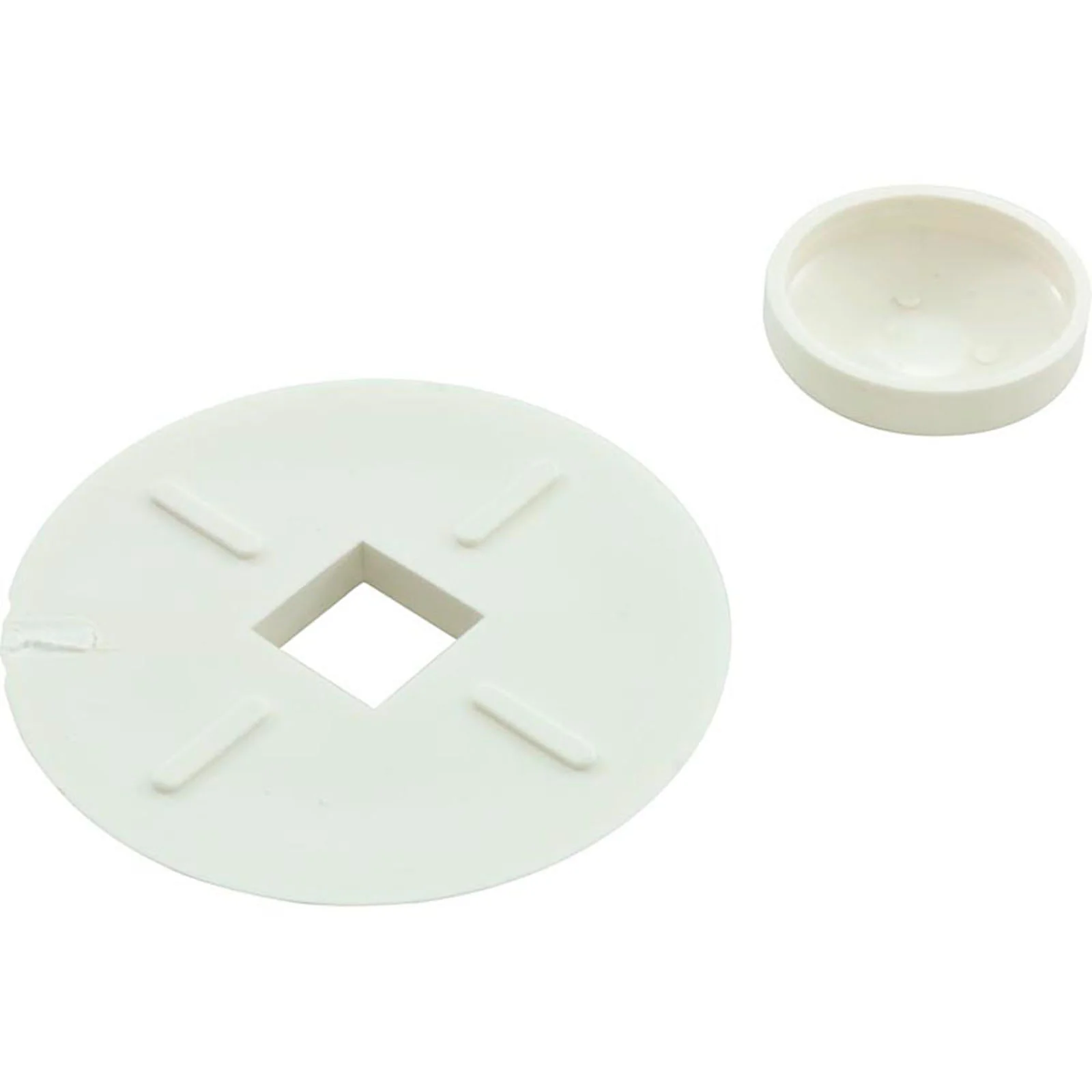 Washer Assembly, Recessed Plastic w/Cover, White — image 2