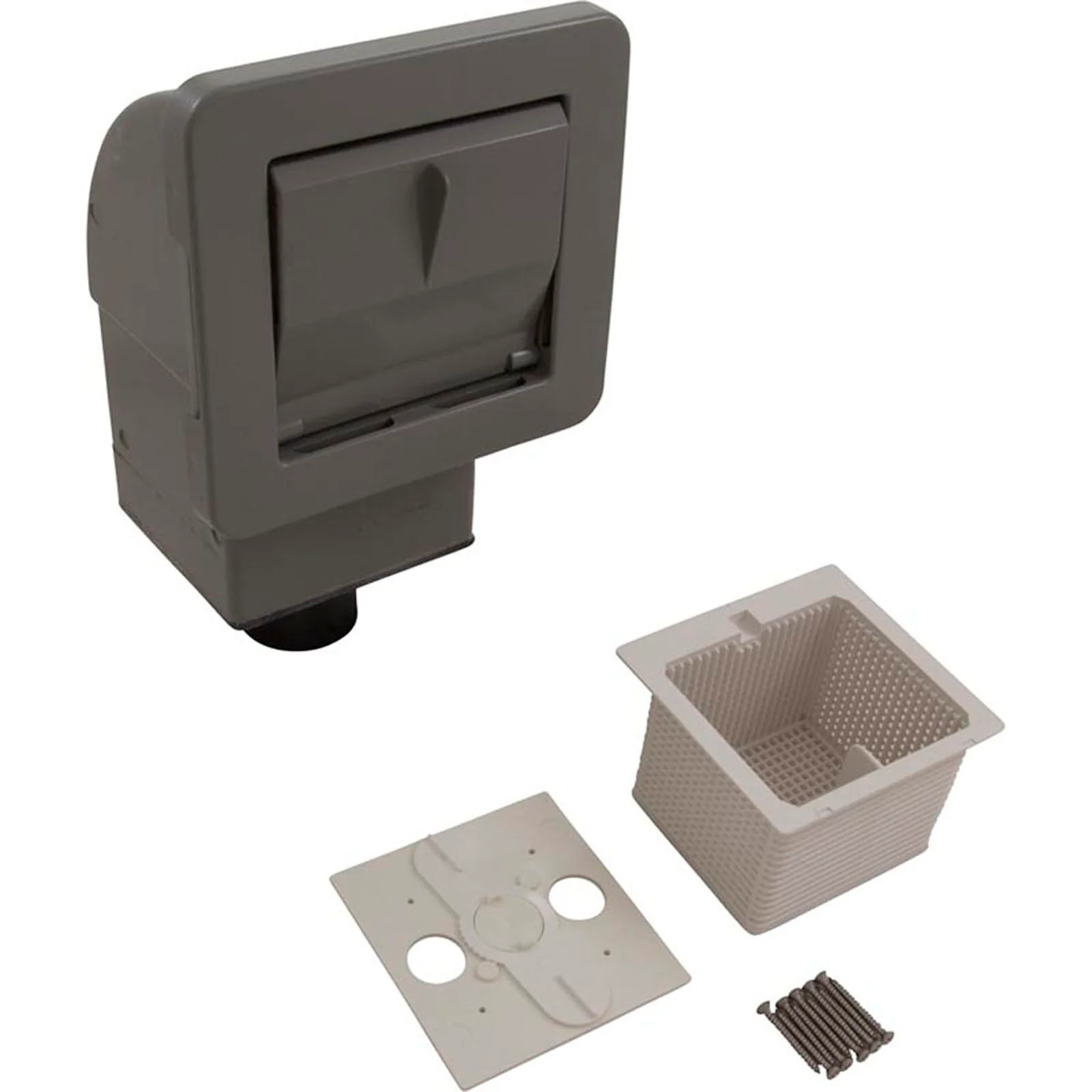 Skimmer Complete, Waterway, Spa Front Access, Gray