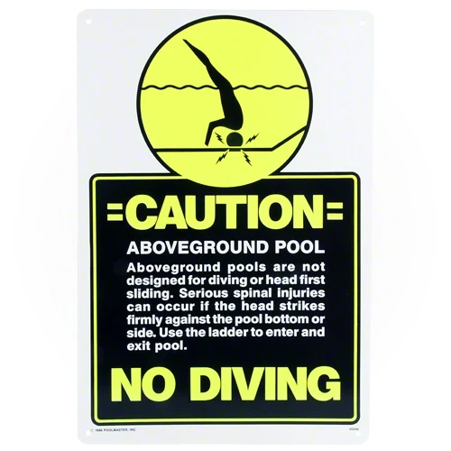 Poolmaster Above Ground Pool No Diving Sign 40346