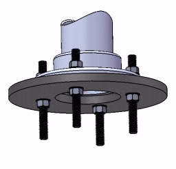 16 Inch Anti-Vortex PVC Plate Assembly — image 2