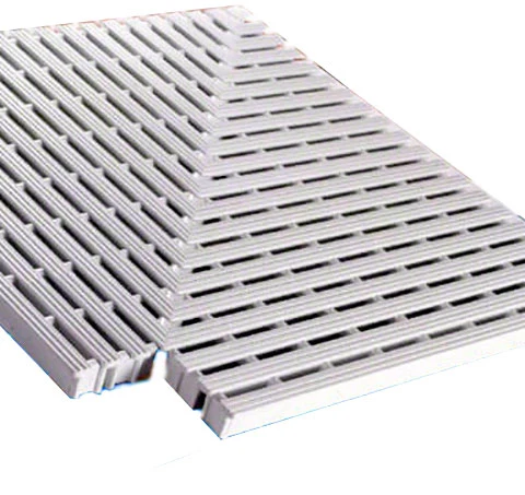 SuperGrip Perpendicular 45 Degree Corner 10 Inch - Non-Sloping Inside - White