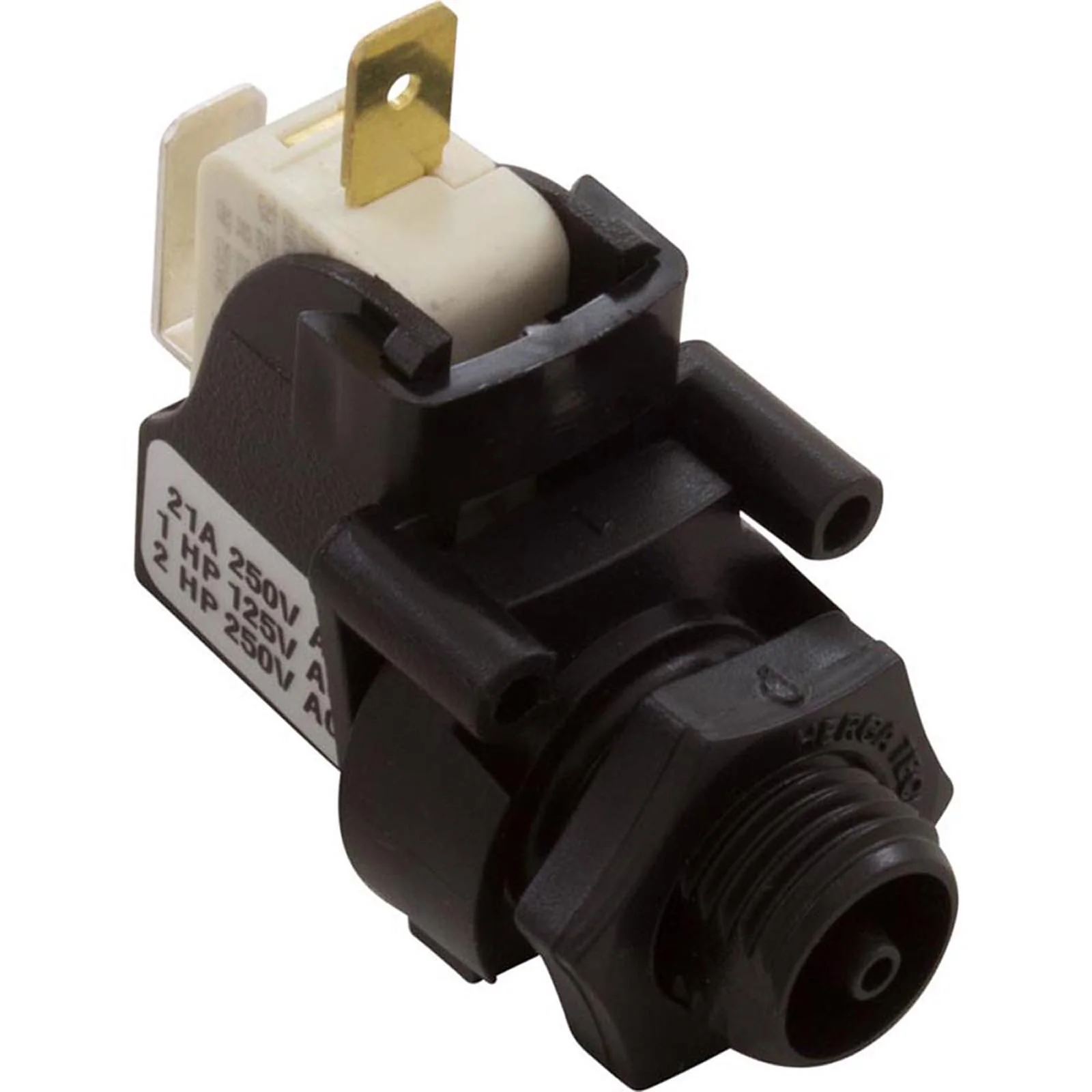 Air Switch, Latching, 9/16-18 Thread W.Retaining W/Nut. — image 2