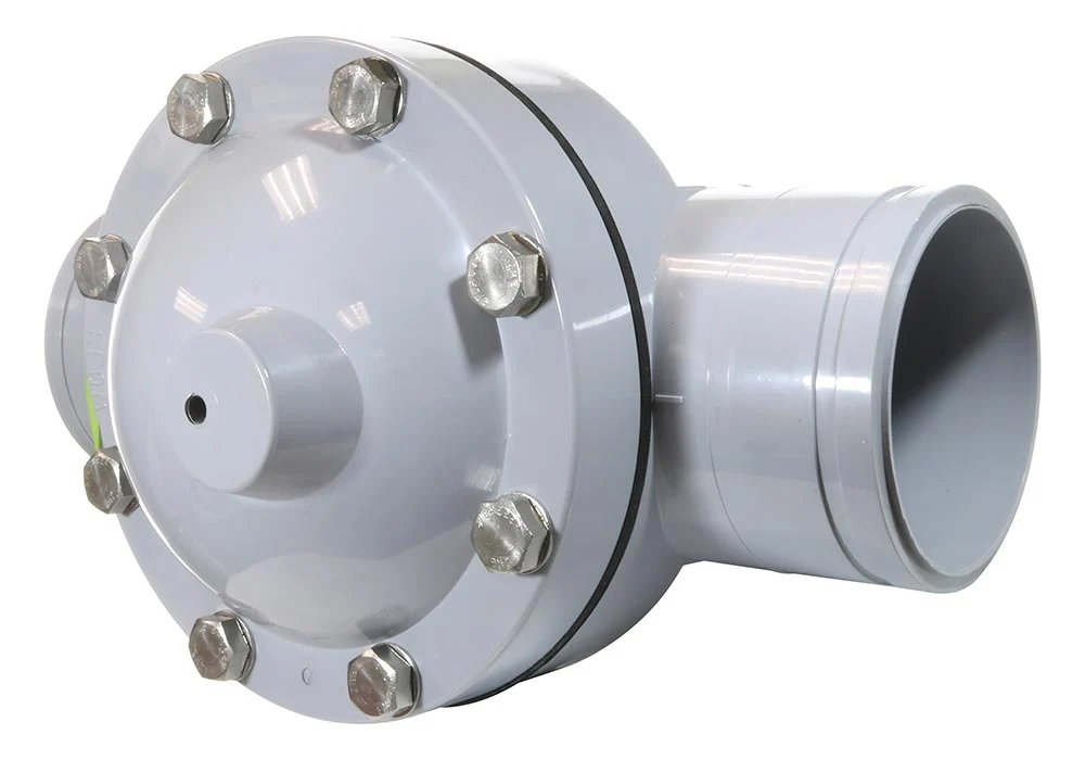 Stark 4 Inch 3-Way Backwash Valve Without Flanges - Gray