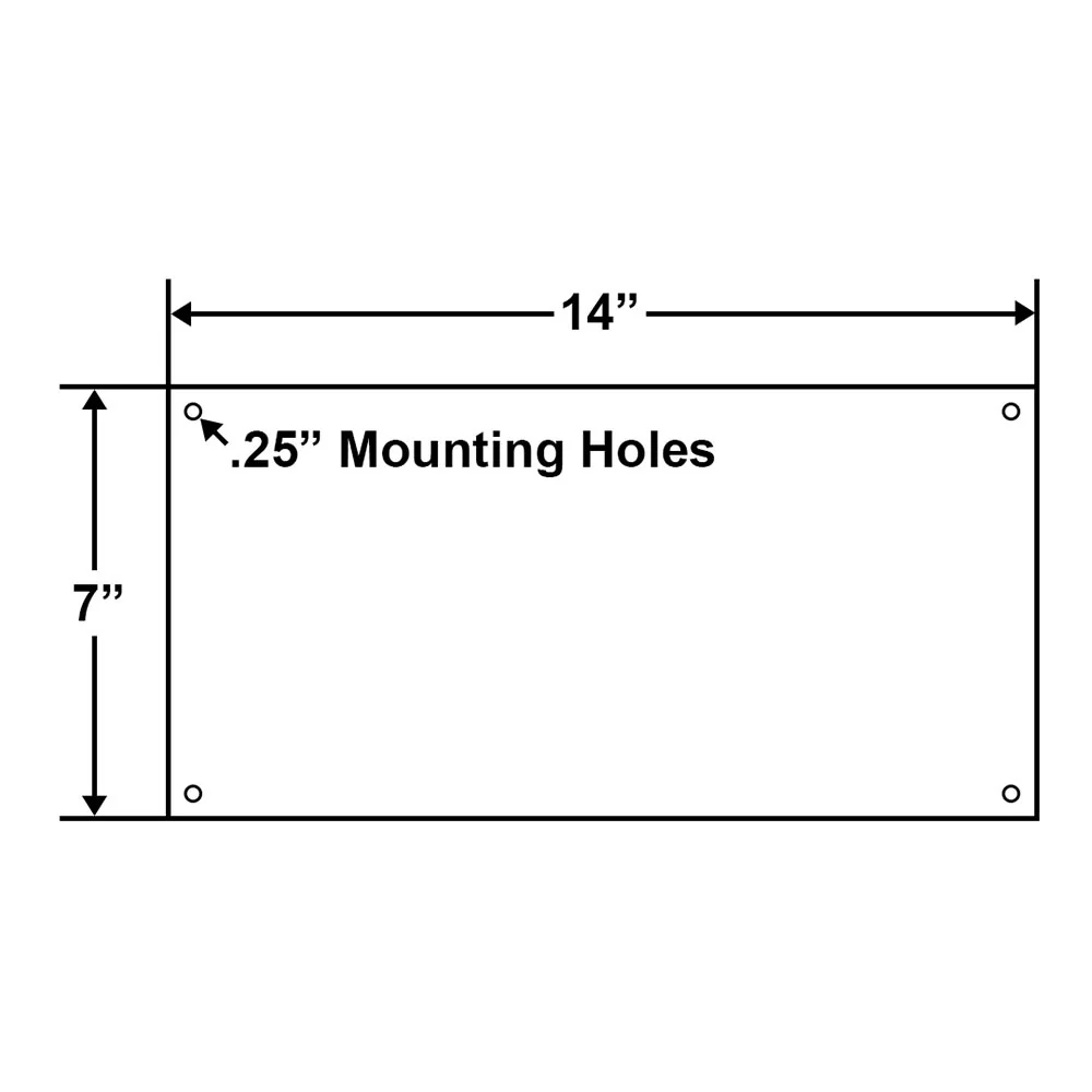 AED 3D Sign - 14 x 7 Inch Flat on Styrene Plastic — image 3
