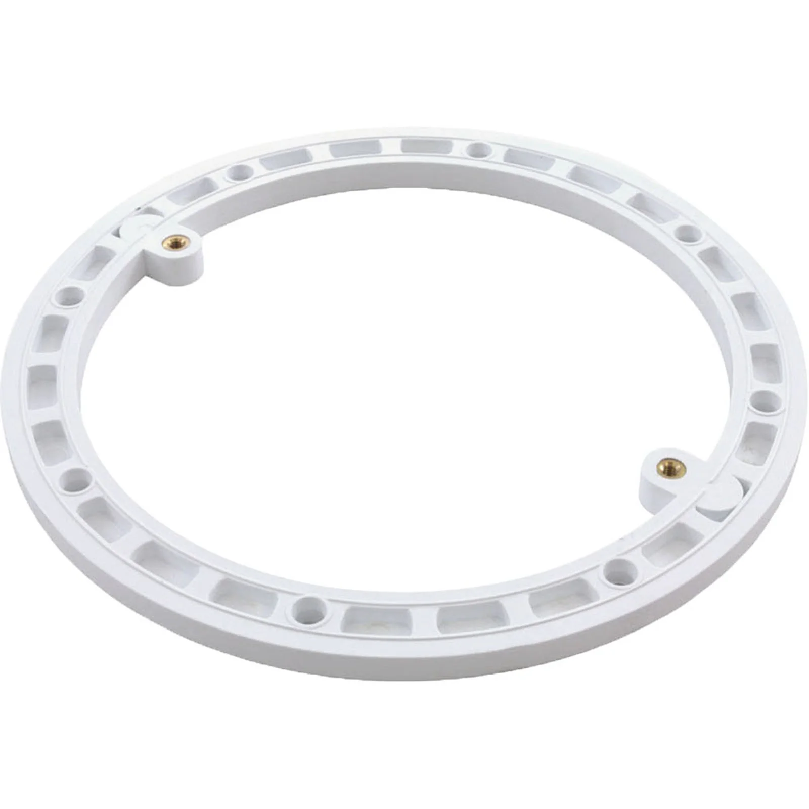 Main Drain Frame, Generic, 7-1/4" Diameter, Round, White — image 2