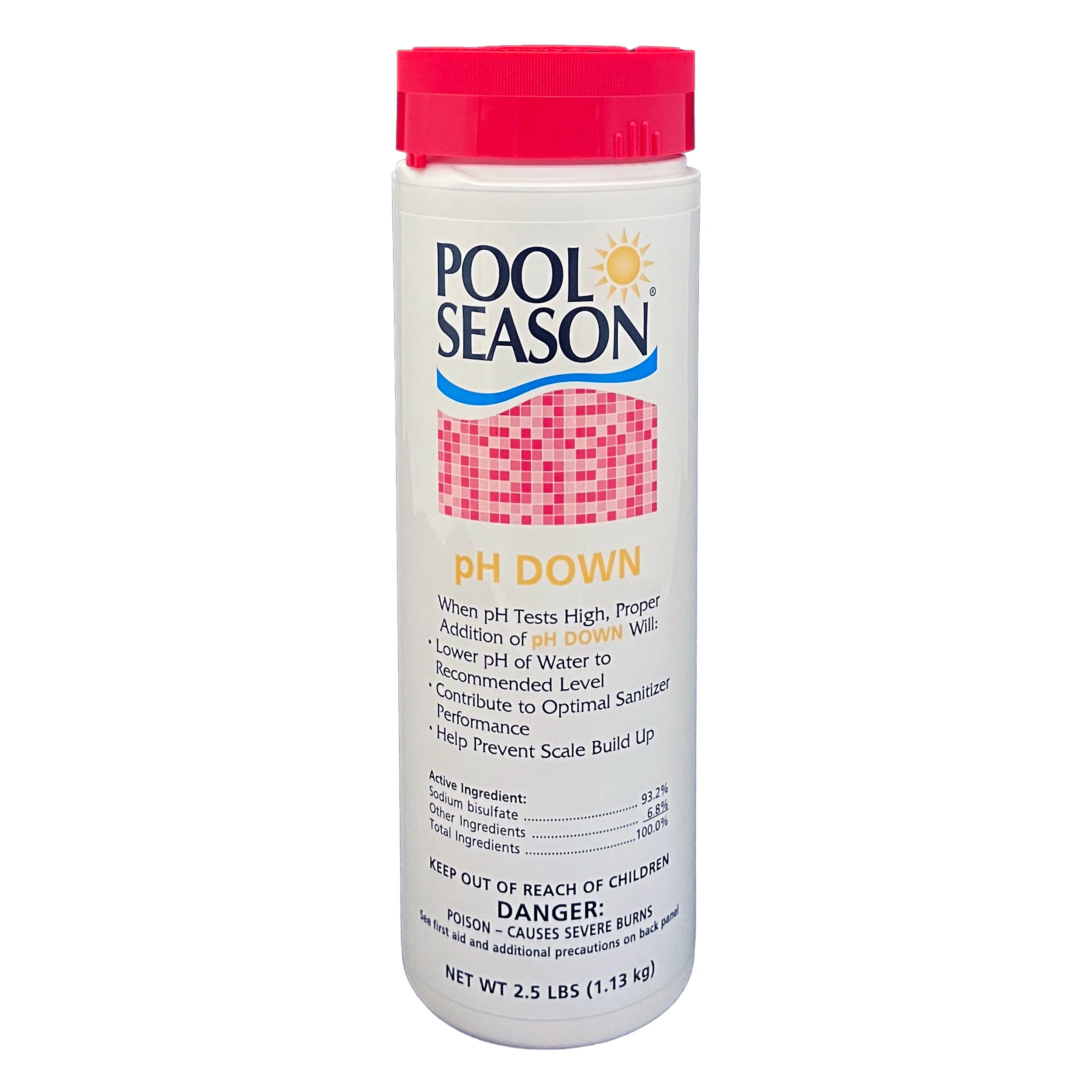 Pool Season 47251440 2.5 lbs Ph Down Bottle