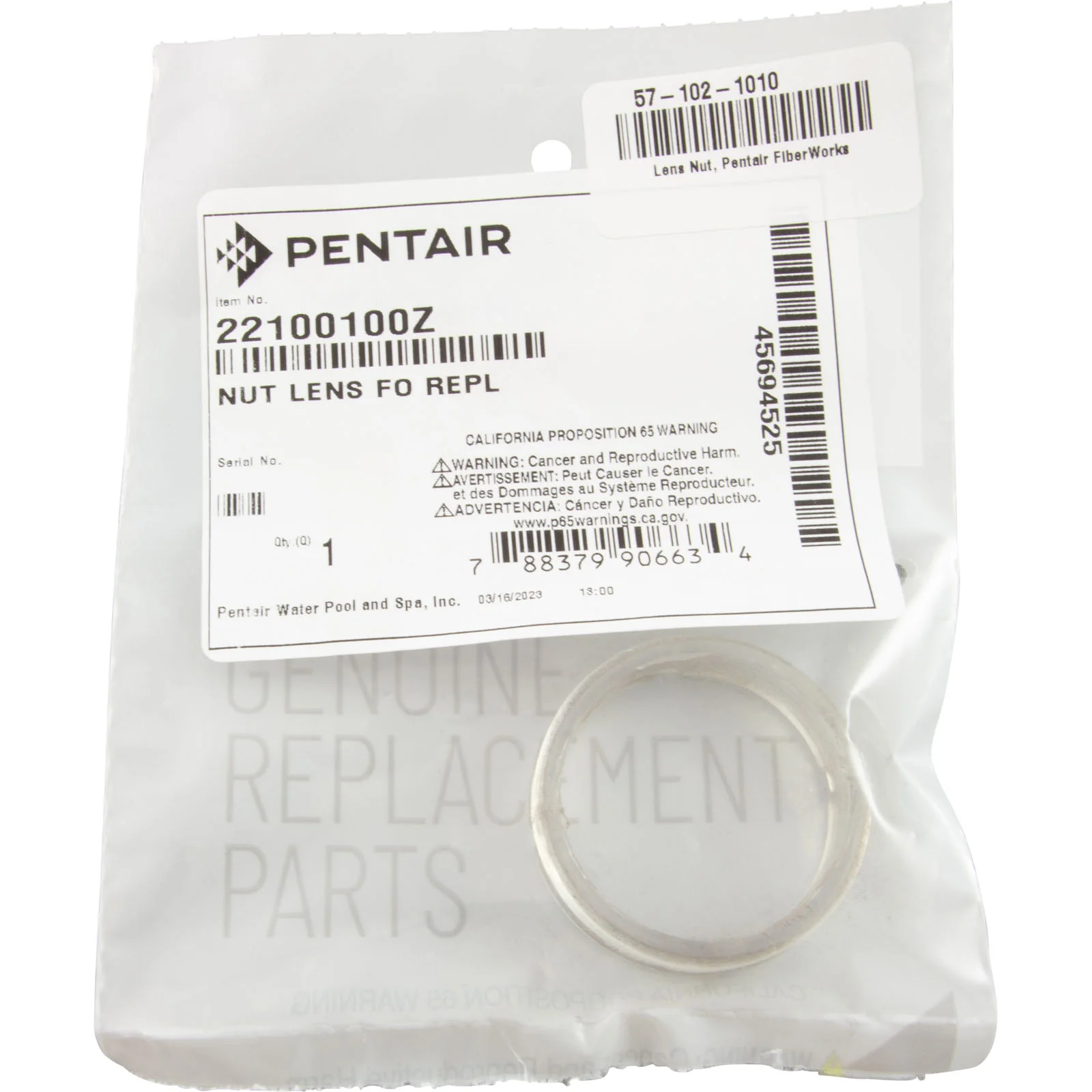 Lens Nut, Pentair FiberWorks — image 3