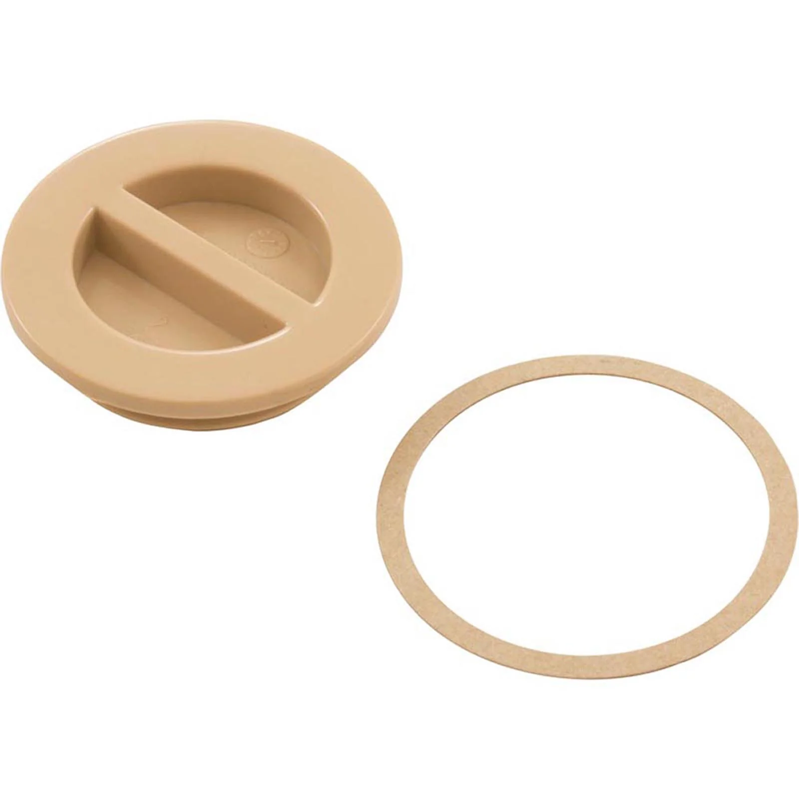 1.5In Npt Flat Plug, Tan — image 2
