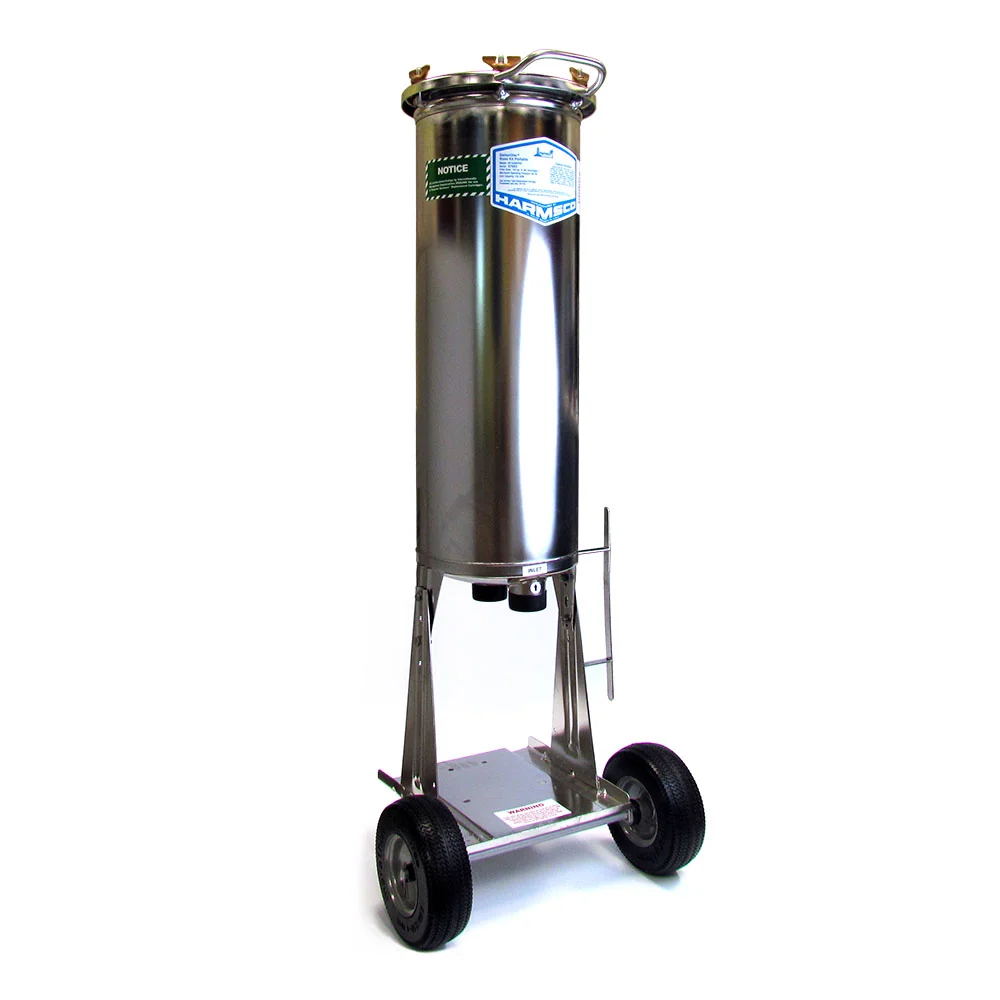 Portable BetterFilter Single Cartridge Side Mount Unit With Guards 55 GPM