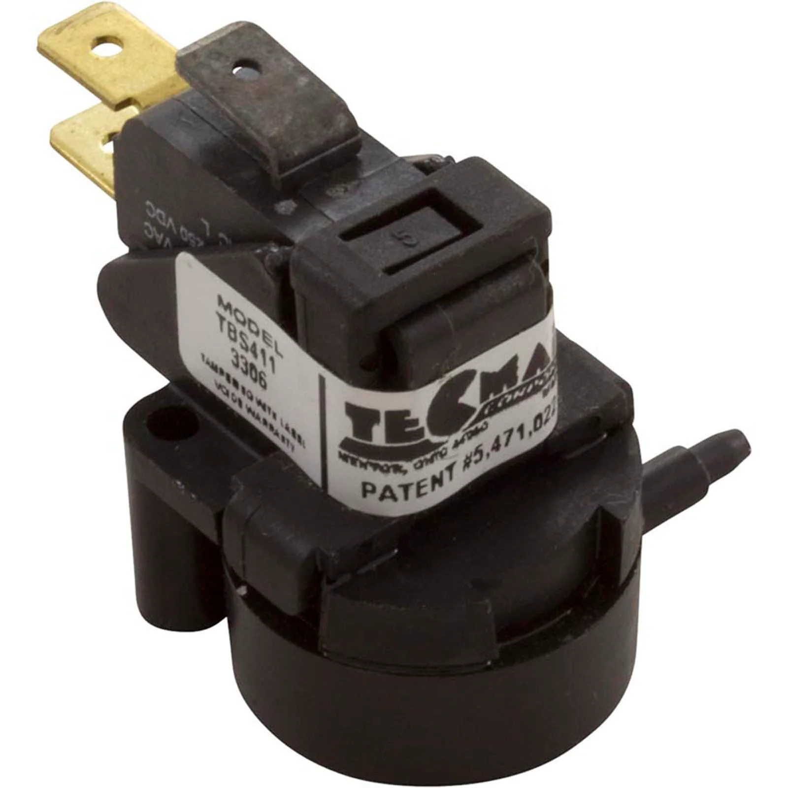 Air Switch, Tecmark, SPDT, 10 Amp, Latching, Side Spout — image 2