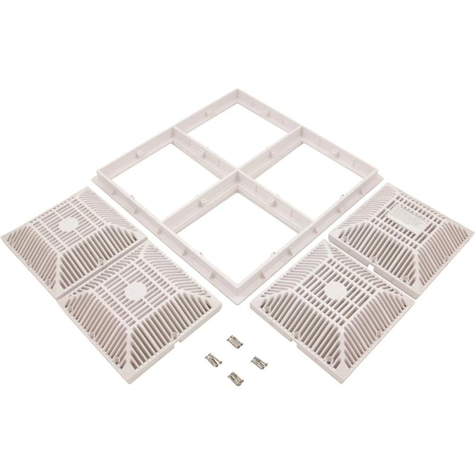 Pool Frame & Grate 18" X 18" ( 2011 ) - White — image 2
