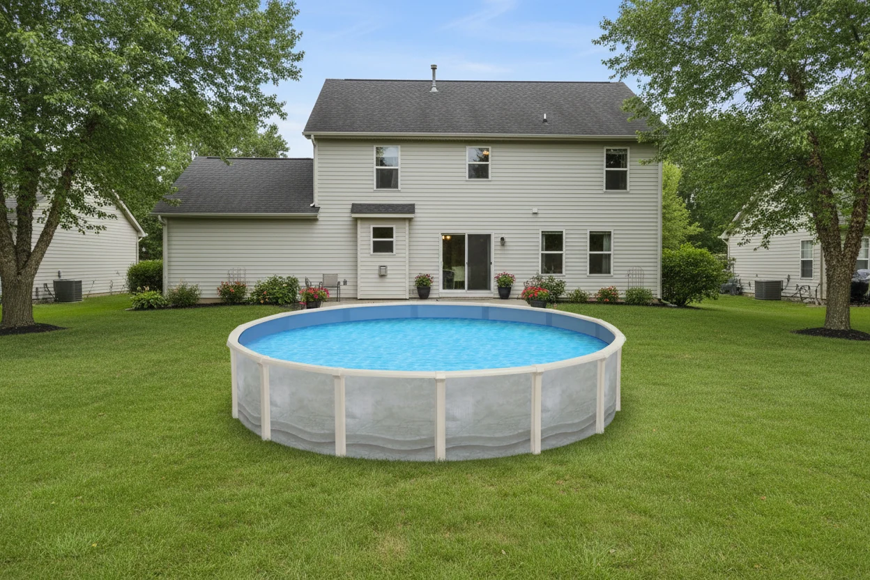 18' x 52" Round Trinity Resin Above Ground Pool
