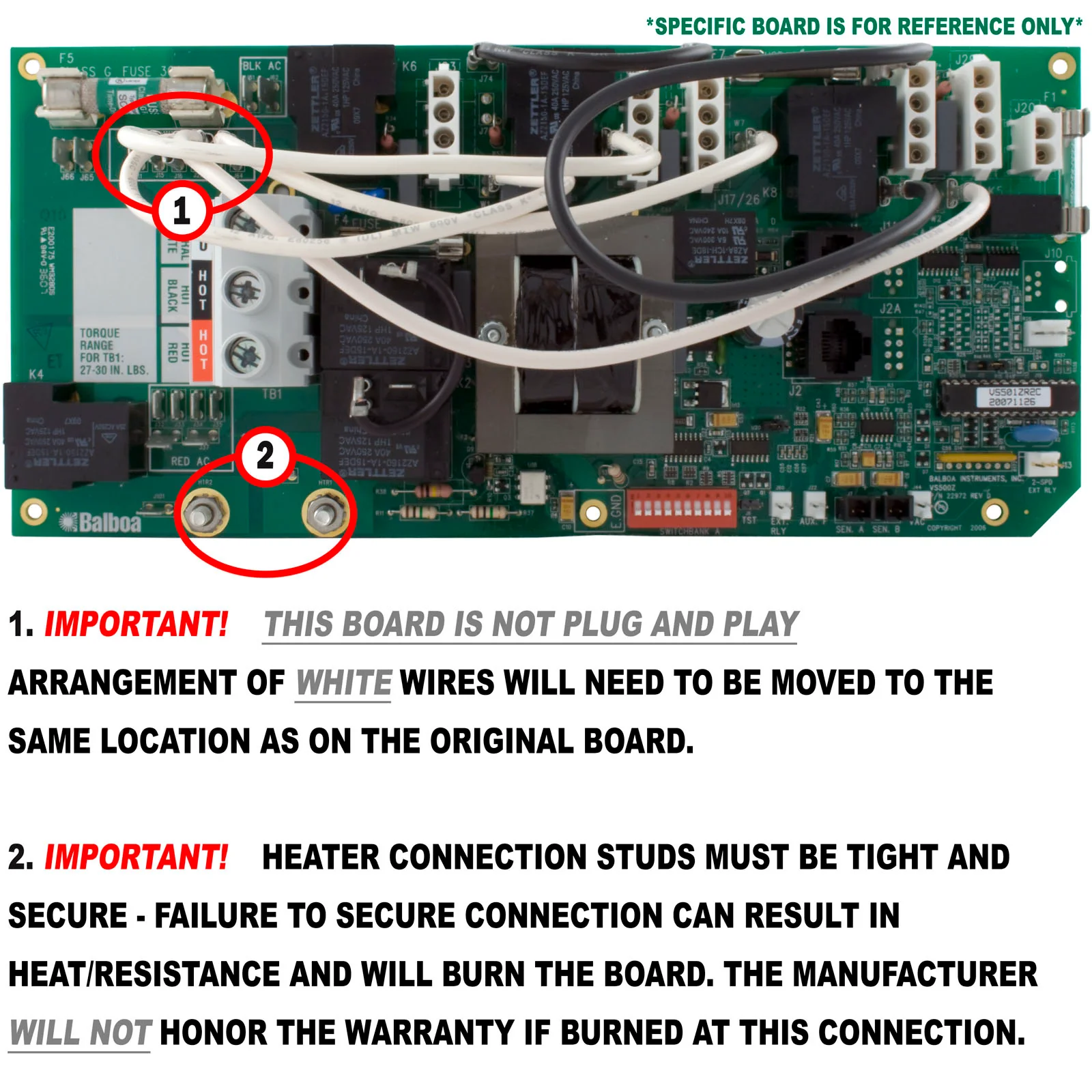 PCB, Balboa, VS501SZ, 54378-01 — image 2