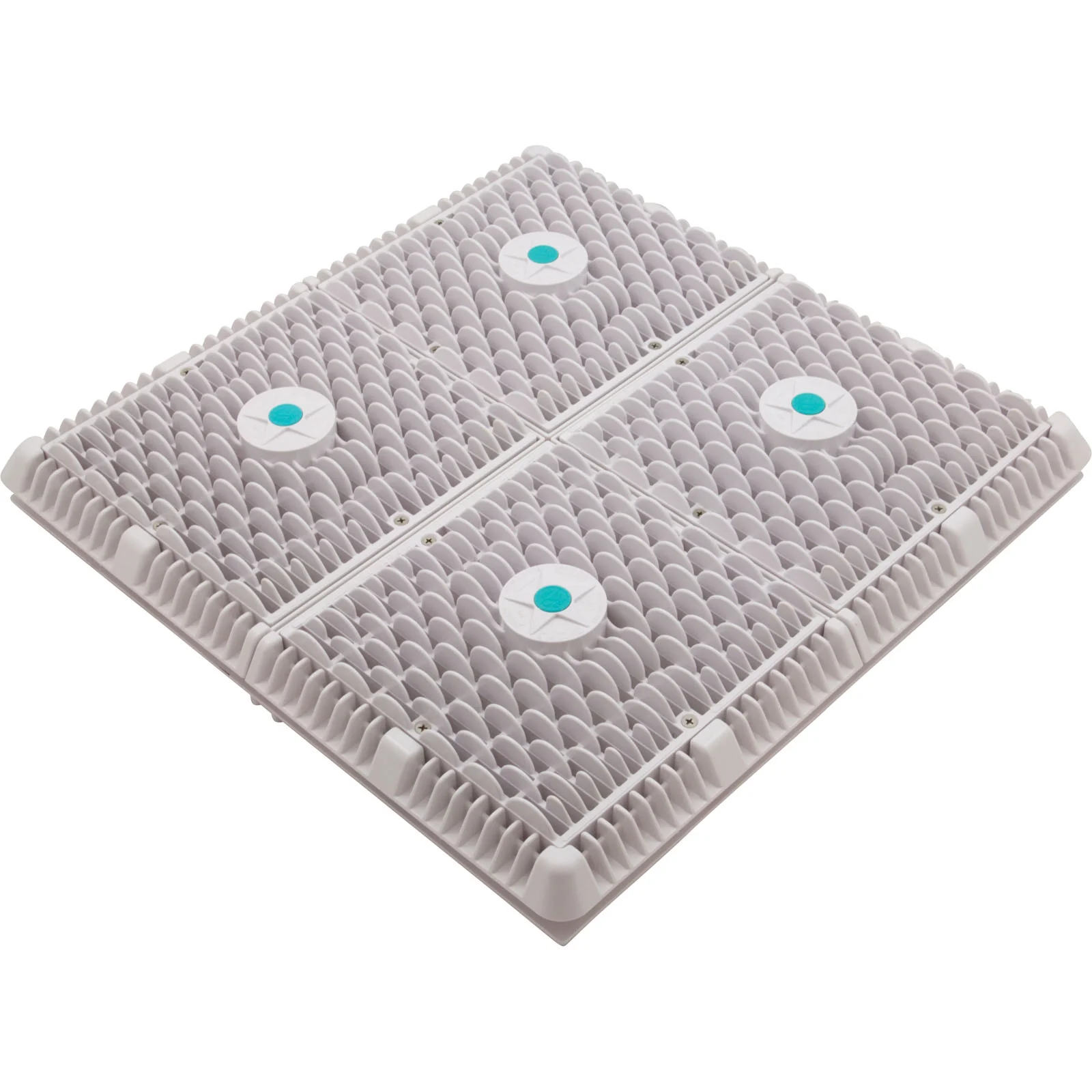 Wave Drain, AquaStar, 18" Square Mud Frame, White