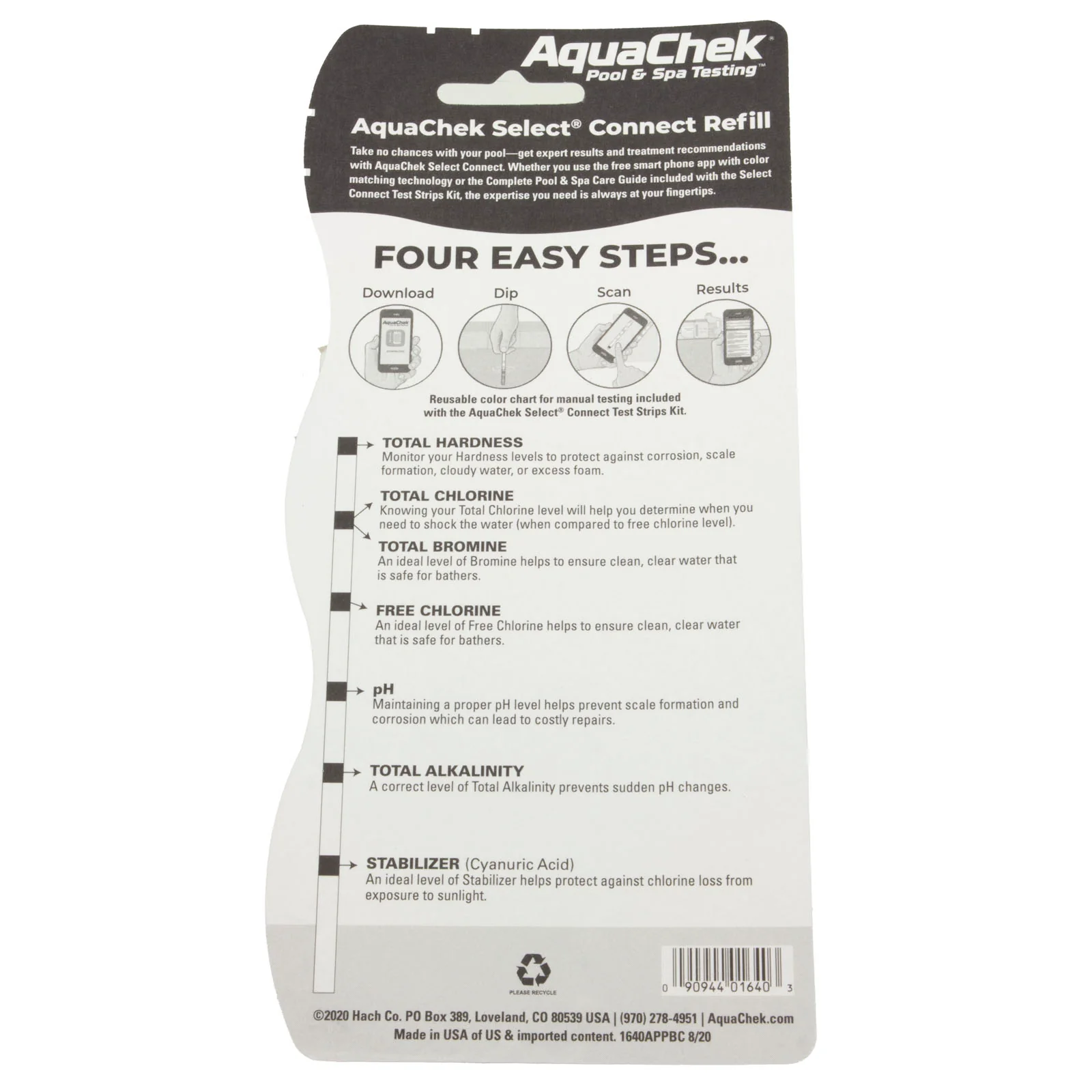 Test Strips, AquaChek Select Connect, Refill, 50ct.