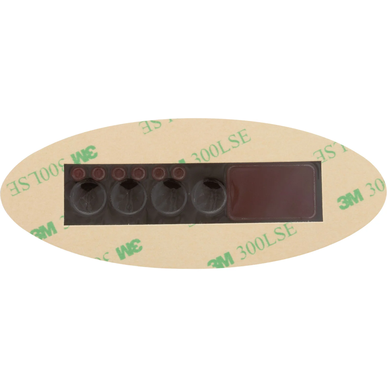 Overlay, Gecko TSC-9-GE2, 4 Button, P1, P2, Light
