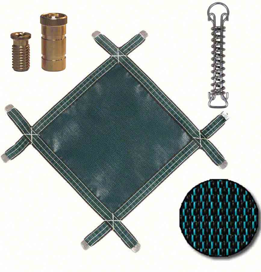 RuggedMesh Mesh Rectangular Safety Pool Cover 12 x 24 Feet
