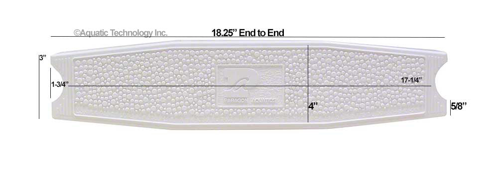 Plastic Ladder Tread Step With Hardware - 17.25 Inch Width — image 2