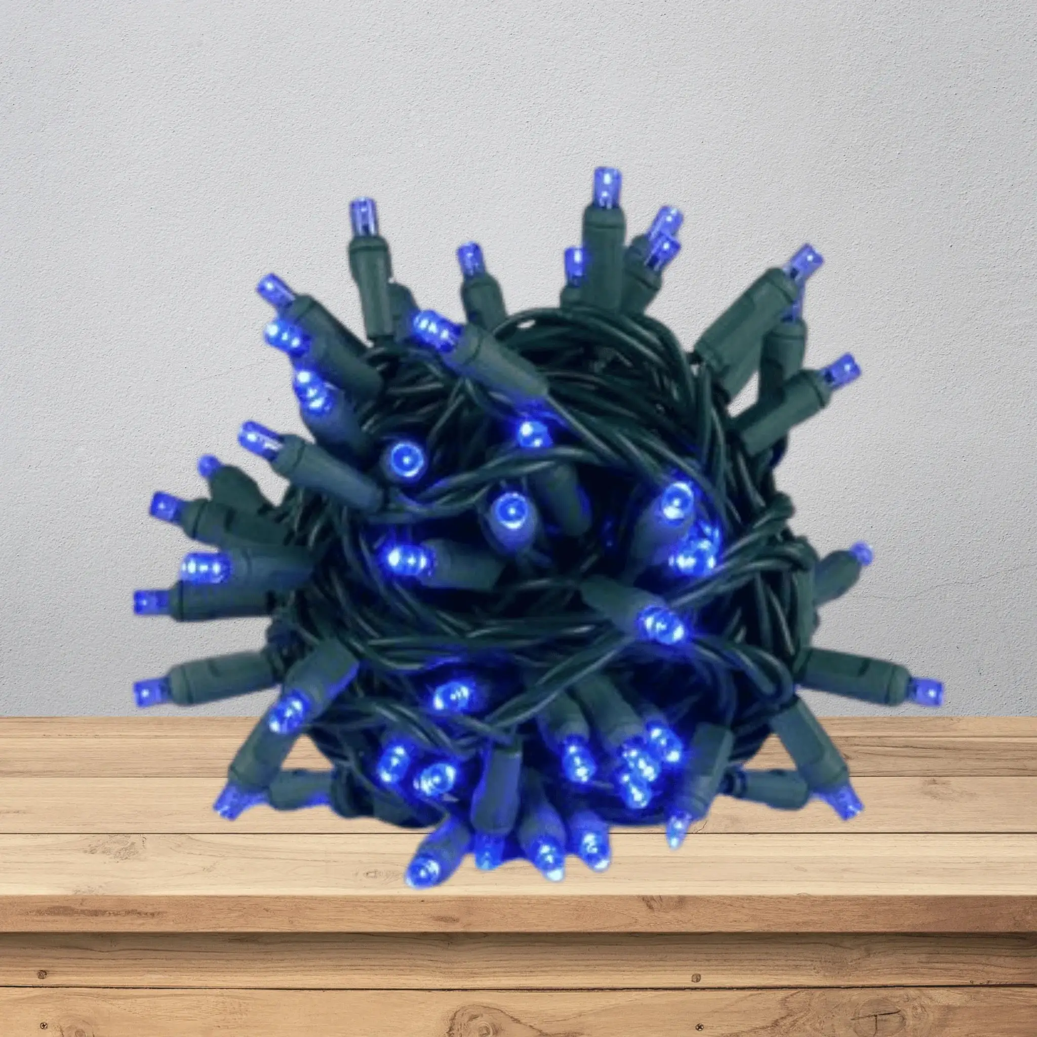 LED Mini Lights 5MM Blue Static - 6" Spacing — image 2